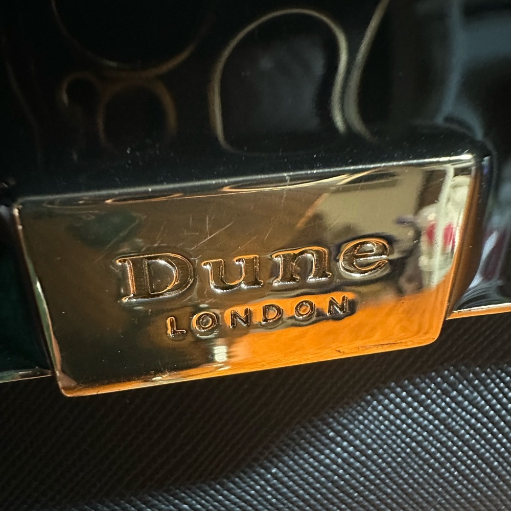 Dune London Black and Leopard HandBag unbranded shoulder strap included - Picture 4 of 6
